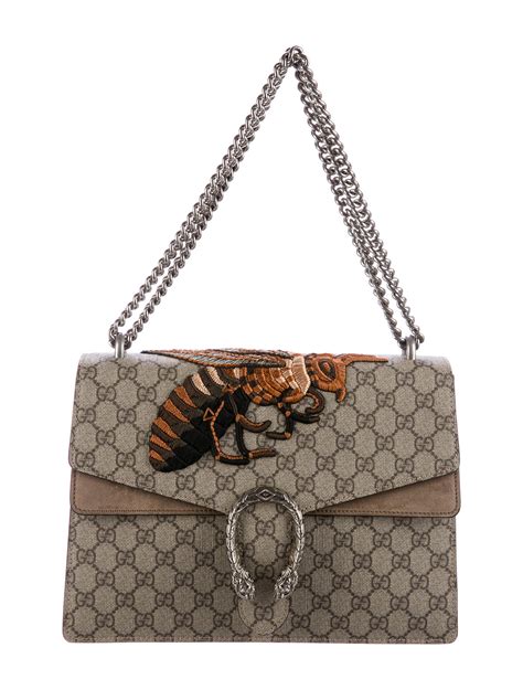 gucci silver bee bag|gucci bag with bumble bee.